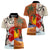 Pan-Pacific Festival Women Polo Shirt Mauna Kea and Fuji Mountains