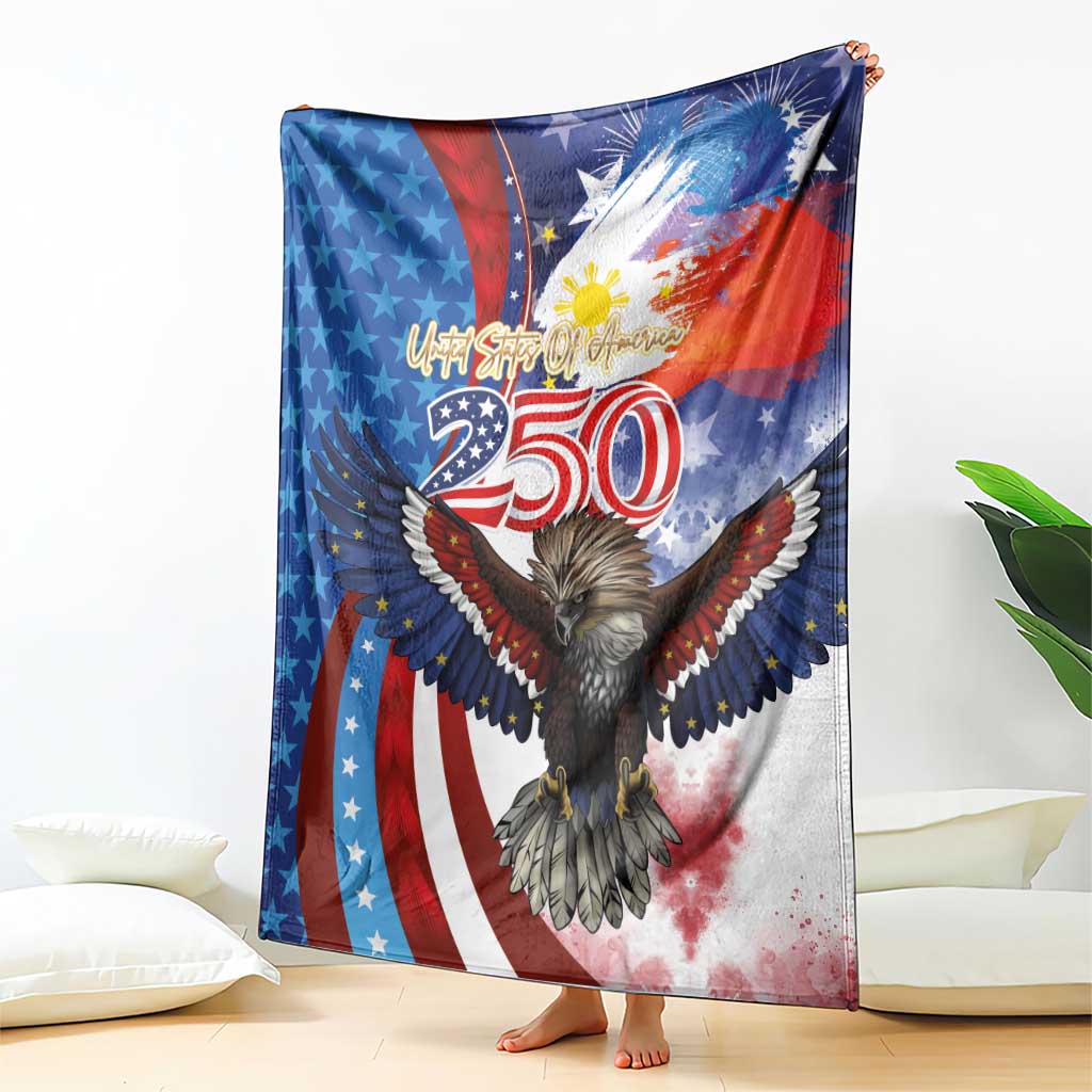 Philippines and United States Semiquincentennial Blanket Eagle and National Flag Style LT03 - Polynesian Pride