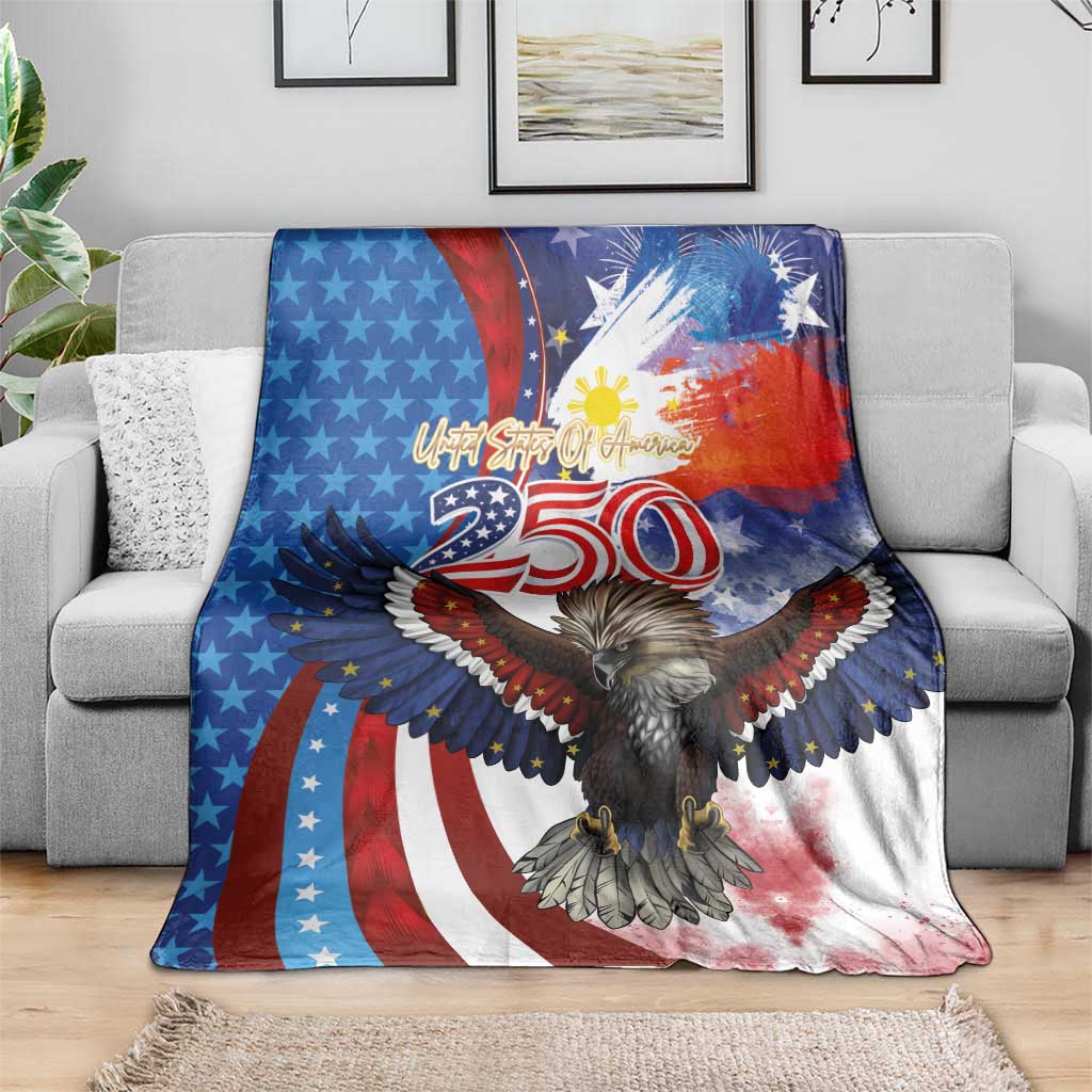 Philippines and United States Semiquincentennial Blanket Eagle and National Flag Style LT03 - Polynesian Pride