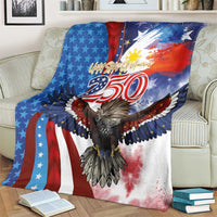 Philippines and United States Semiquincentennial Blanket Eagle and National Flag Style LT03 - Polynesian Pride