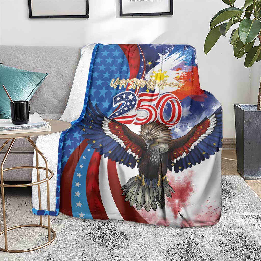 Philippines and United States Semiquincentennial Blanket Eagle and National Flag Style LT03 - Polynesian Pride