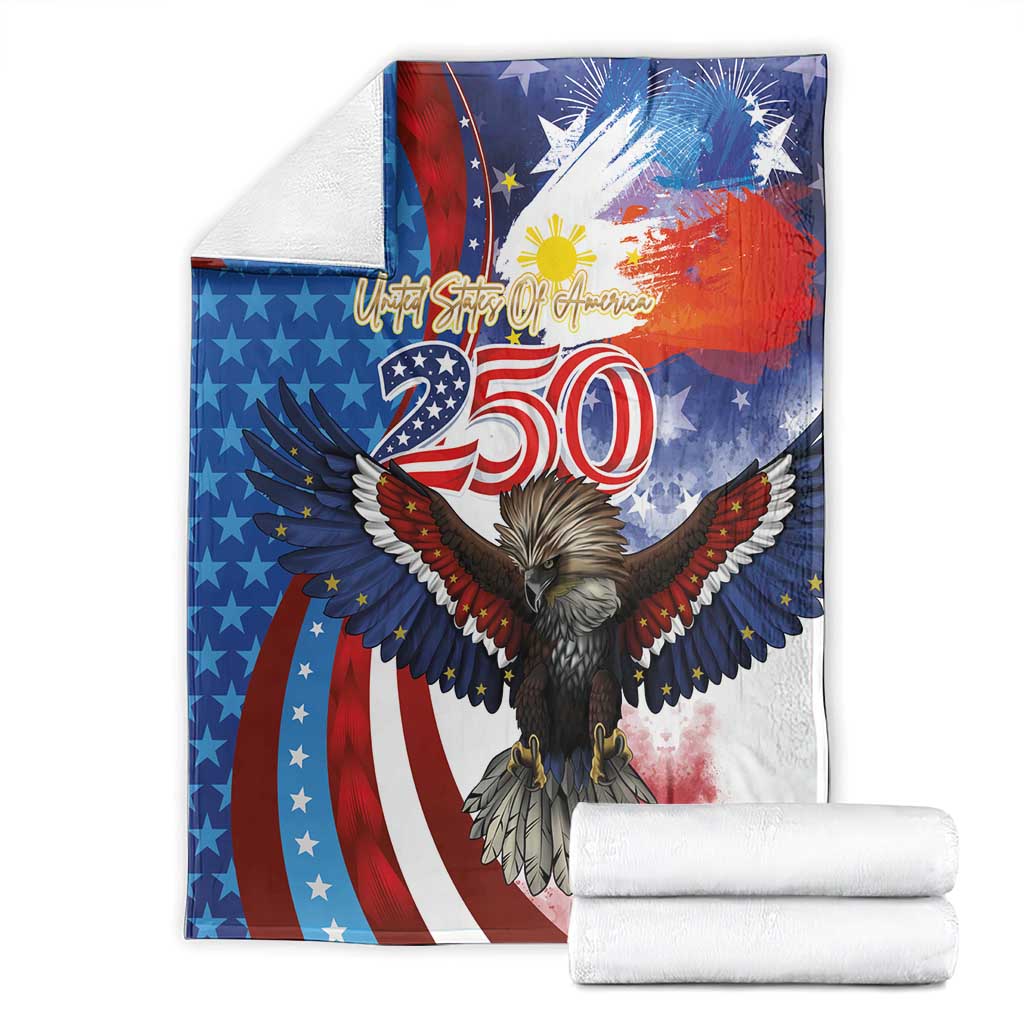 Philippines and United States Semiquincentennial Blanket Eagle and National Flag Style LT03 - Polynesian Pride