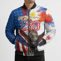 Philippines and United States Semiquincentennial Bomber Puffer Jacket Eagle and National Flag Style LT03 - Polynesian Pride