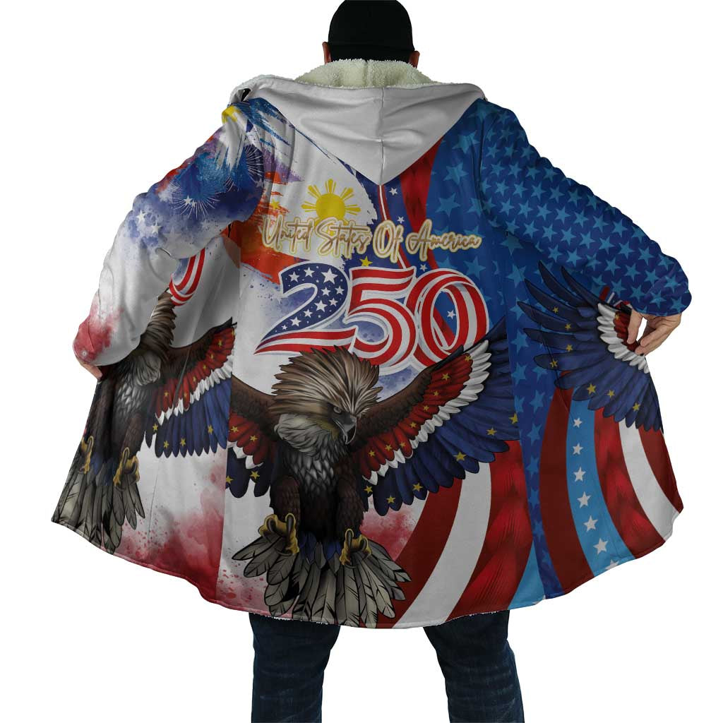 Philippines and United States Semiquincentennial Cloak Eagle and National Flag Style LT03 - Polynesian Pride