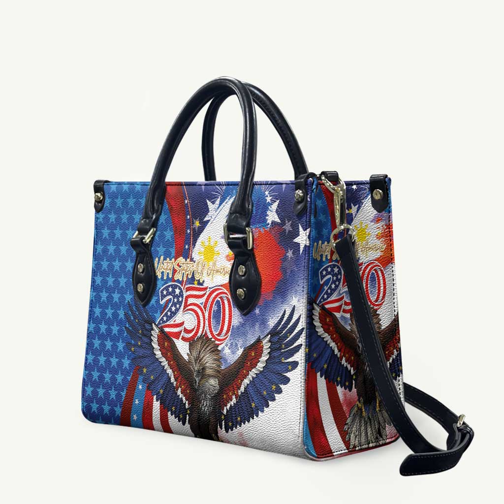 Philippines and United States Semiquincentennial Leather Bag Eagle and National Flag Style LT03 Multicolor - Polynesian Pride