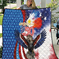 Philippines and United States Semiquincentennial Quilt Eagle and National Flag Style LT03 Multicolor - Polynesian Pride