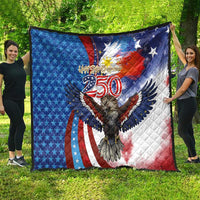 Philippines and United States Semiquincentennial Quilt Eagle and National Flag Style LT03 - Polynesian Pride