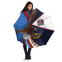 American Samoa and United States Semiquincentennial Umbrella Bald Eagle with National Flag Style LT03 - Polynesian Pride