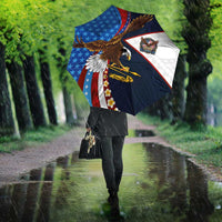 American Samoa and United States Semiquincentennial Umbrella Bald Eagle with National Flag Style LT03 - Polynesian Pride