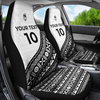 Custom Fijian Rugby Car Seat Cover Tapa Pattern and Palm Tree Tribal LT03 - Polynesian Pride