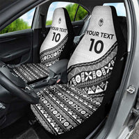 Custom Fijian Rugby Car Seat Cover Tapa Pattern and Palm Tree Tribal LT03 - Polynesian Pride