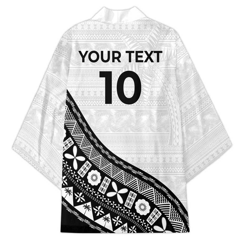 Custom Fijian Rugby Kimono Tapa Pattern and Palm Tree Tribal LT03 - Polynesian Pride