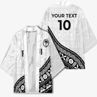 Custom Fijian Rugby Kimono Tapa Pattern and Palm Tree Tribal LT03 - Polynesian Pride