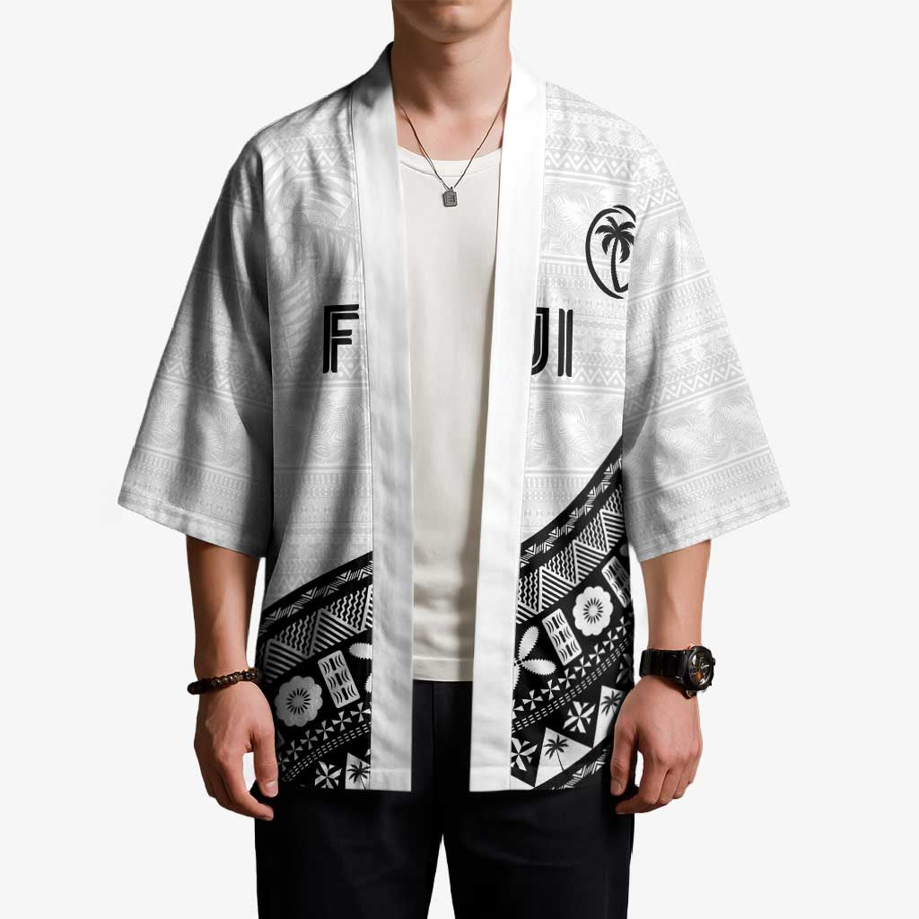 Custom Fijian Rugby Kimono Tapa Pattern and Palm Tree Tribal LT03 - Polynesian Pride