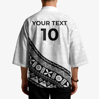 Custom Fijian Rugby Kimono Tapa Pattern and Palm Tree Tribal LT03 - Polynesian Pride