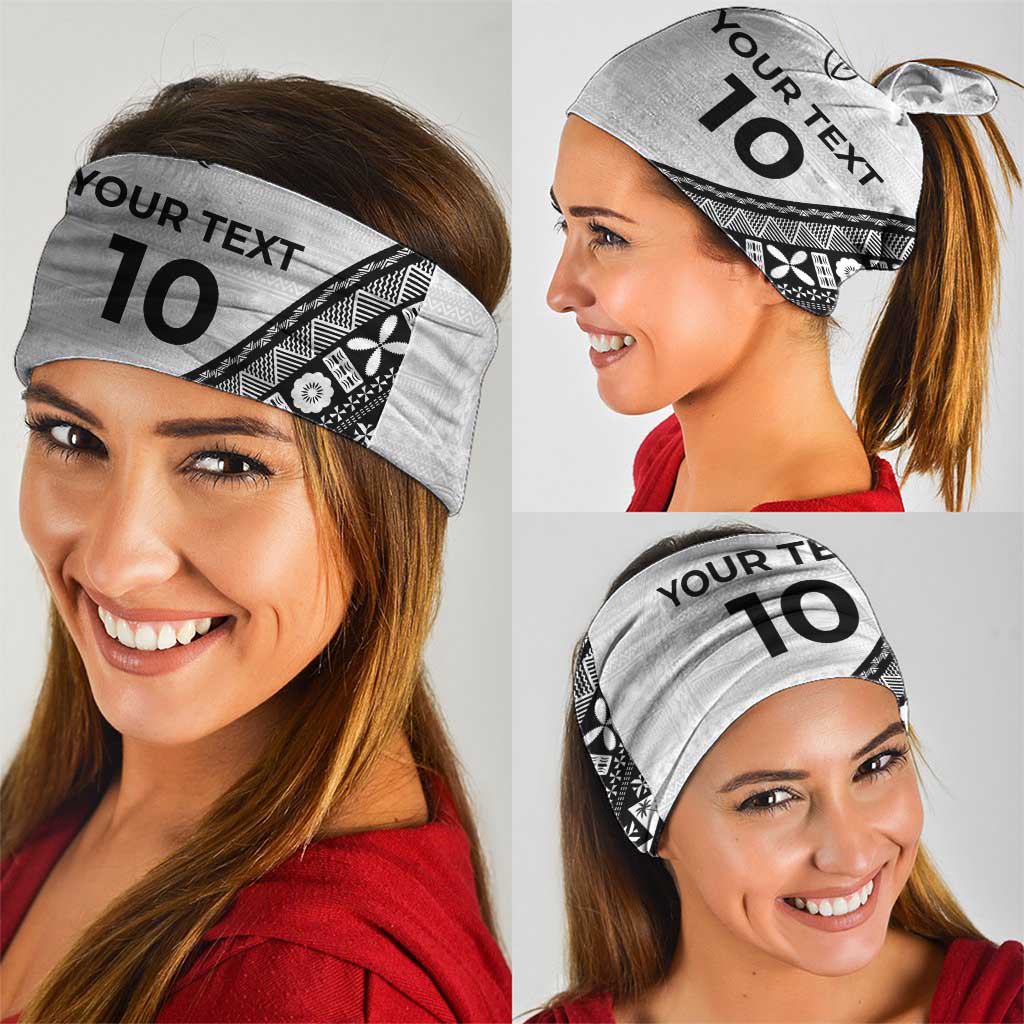 Custom Fijian Rugby Neck Gaiter Tapa Pattern and Palm Tree Tribal LT03 - Polynesian Pride