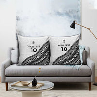 Custom Fijian Rugby Pillow Cover Tapa Pattern and Palm Tree Tribal LT03 - Polynesian Pride