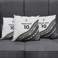 Custom Fijian Rugby Pillow Cover Tapa Pattern and Palm Tree Tribal LT03 - Polynesian Pride