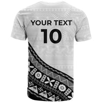 Custom Fijian Rugby T Shirt Tapa Pattern and Palm Tree Tribal LT03 - Polynesian Pride