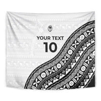 Custom Fijian Rugby Tapestry Tapa Pattern and Palm Tree Tribal LT03 - Polynesian Pride