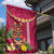 Hawaii Plumeria Lei Garden Flag Tiki and Kakau Pattern Pink Color