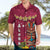 Hawaii Plumeria Lei Hawaiian Shirt Tiki and Kakau Pattern Pink Color