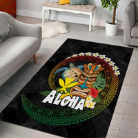 Aloha Hawaii Area Rug Kanaka Maoli with Polynesian Spiral Plumeria LT03 - Polynesian Pride
