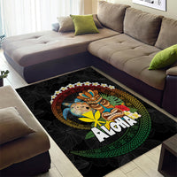 Aloha Hawaii Area Rug Kanaka Maoli with Polynesian Spiral Plumeria LT03 - Polynesian Pride