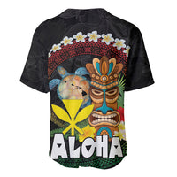 Aloha Hawaii Baseball Jersey Kanaka Maoli with Polynesian Spiral Plumeria LT03 - Polynesian Pride
