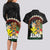 Aloha Hawaii Couples Matching Long Sleeve Bodycon Dress and Hawaiian Shirt Kanaka Maoli with Polynesian Spiral Plumeria