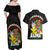 Aloha Hawaii Couples Matching Off Shoulder Maxi Dress and Hawaiian Shirt Kanaka Maoli with Polynesian Spiral Plumeria