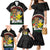 Aloha Hawaii Family Matching Mermaid Dress and Hawaiian Shirt Kanaka Maoli with Polynesian Spiral Plumeria