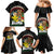 Aloha Hawaii Family Matching Mermaid Dress and Hawaiian Shirt Kanaka Maoli with Polynesian Spiral Plumeria