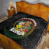 Aloha Hawaii Quilt Kanaka Maoli with Polynesian Spiral Plumeria LT03 - Polynesian Pride