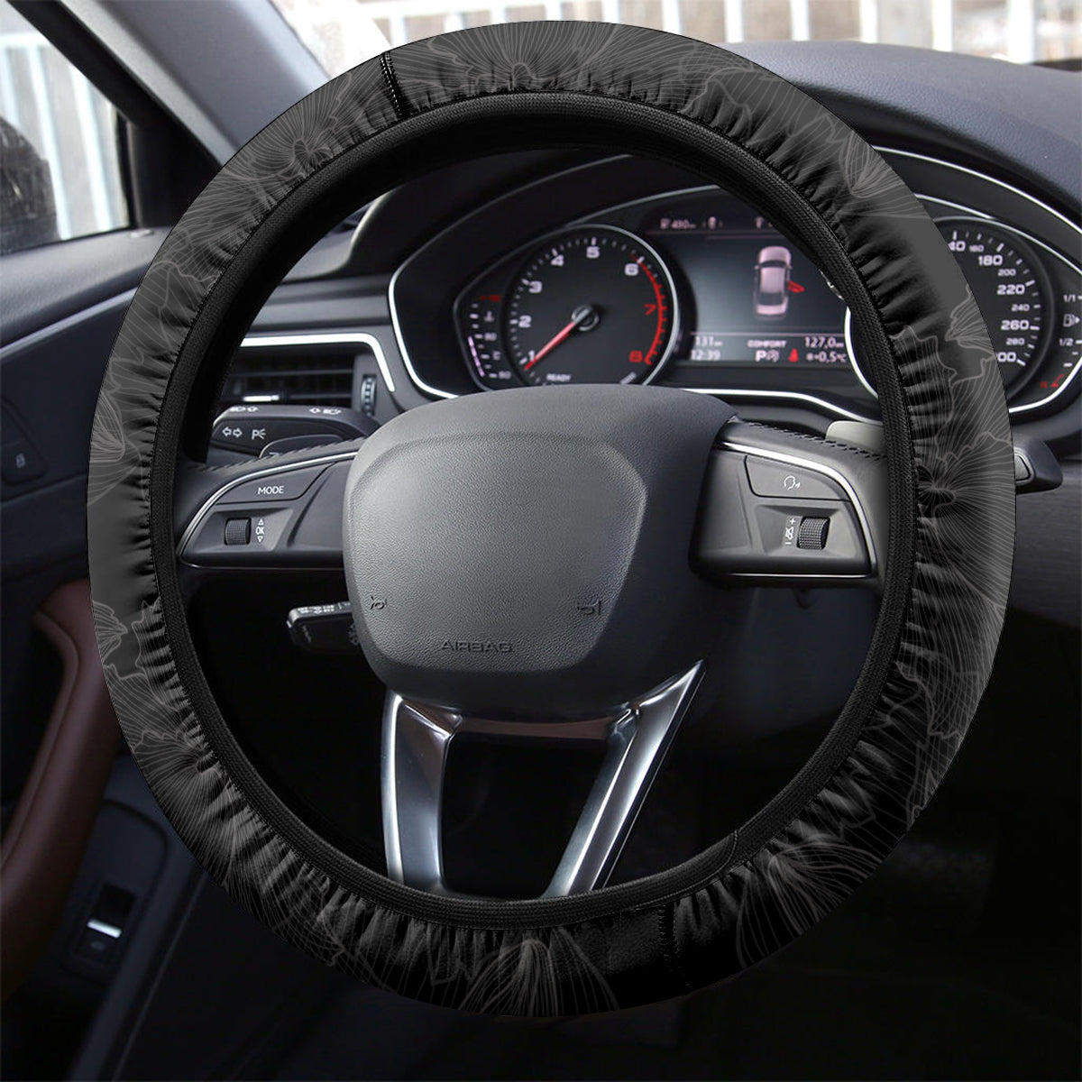 Aloha Hawaii Steering Wheel Cover Kanaka Maoli with Polynesian Spiral Plumeria LT03 - Polynesian Pride