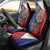 Philippines MassKara Car Seat Cover Filipino Carnival Mask and Polynesian Pattern