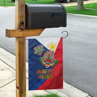 Philippines MassKara Garden Flag Filipino Carnival Mask and Polynesian Pattern LT03 - Polynesian Pride