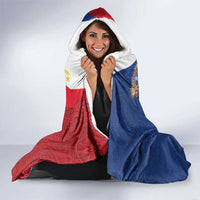 Philippines MassKara Hooded Blanket Filipino Carnival Mask and Polynesian Pattern LT03 - Polynesian Pride