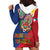 Philippines MassKara Hoodie Dress Filipino Carnival Mask and Polynesian Pattern