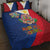 Philippines MassKara Quilt Bed Set Filipino Carnival Mask and Polynesian Pattern