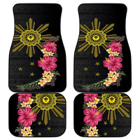 Hawaii and Philippines Together Car Mats Hibiscus Flower and Sun Badge Polynesian Pattern Coloful LT03 - Polynesian Pride