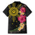 Hawaii and Philippines Together Family Matching Puletasi and Hawaiian Shirt Hibiscus Flower and Sun Badge Polynesian Pattern Coloful