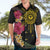 Hawaii and Philippines Together Hawaiian Shirt Hibiscus Flower and Sun Badge Polynesian Pattern Coloful