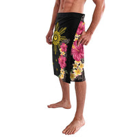 Hawaii and Philippines Together Lavalava Hibiscus Flower and Sun Badge Polynesian Pattern Coloful LT03 - Polynesian Pride