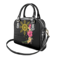 Hawaii and Philippines Together Shoulder Handbag Hibiscus Flower and Sun Badge Polynesian Pattern Coloful LT03 - Polynesian Pride