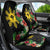 Tropical Hawaii and Philippines Car Seat Cover Kanaka Maoli and Sun Badge Batok Tattoo Colorful