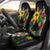 Tropical Hawaii and Philippines Car Seat Cover Kanaka Maoli and Sun Badge Batok Tattoo Colorful