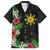 Tropical Hawaii and Philippines Family Matching Long Sleeve Bodycon Dress and Hawaiian Shirt Kanaka Maoli and Sun Badge Batok Tattoo Colorful