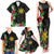 Tropical Hawaii and Philippines Family Matching Tank Maxi Dress and Hawaiian Shirt Kanaka Maoli and Sun Badge Batok Tattoo Colorful