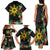 Tropical Hawaii and Philippines Family Matching Tank Maxi Dress and Hawaiian Shirt Kanaka Maoli and Sun Badge Batok Tattoo Colorful